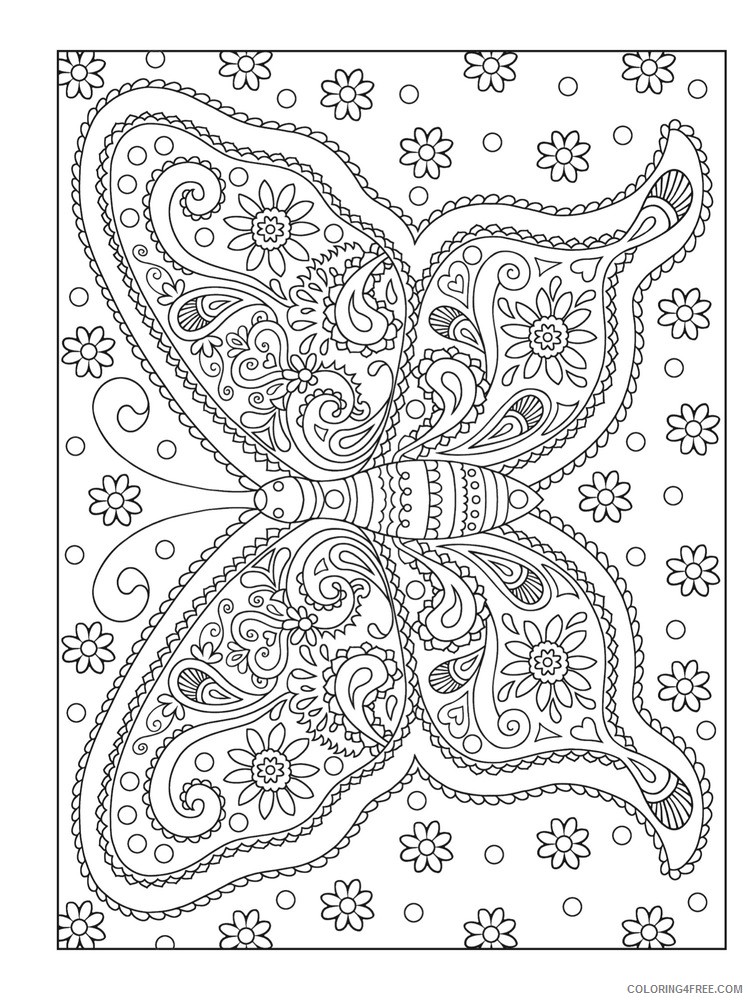 grown up coloring pages butterfly Coloring4free