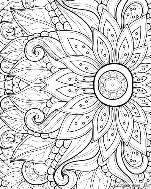 grown up coloring pages free to print Coloring4free