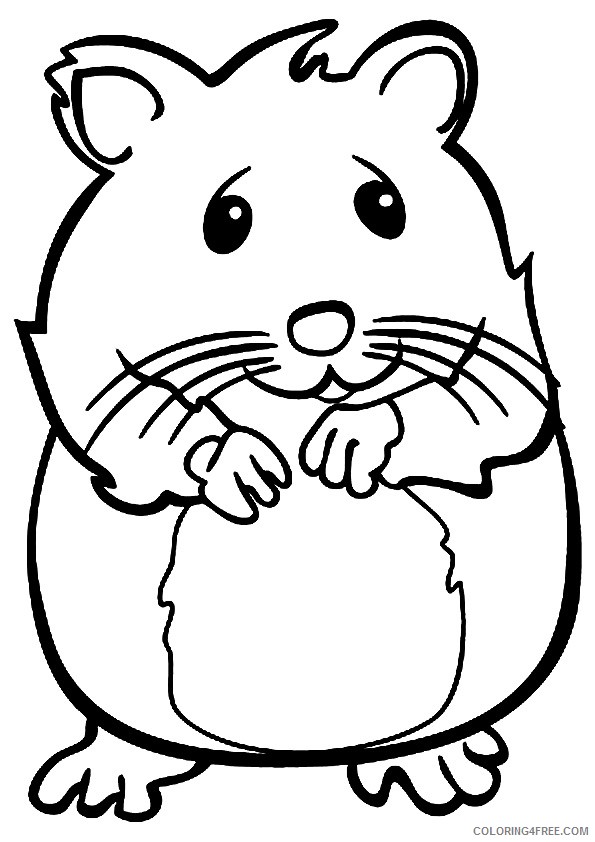 hamster coloring pages to print Coloring4free