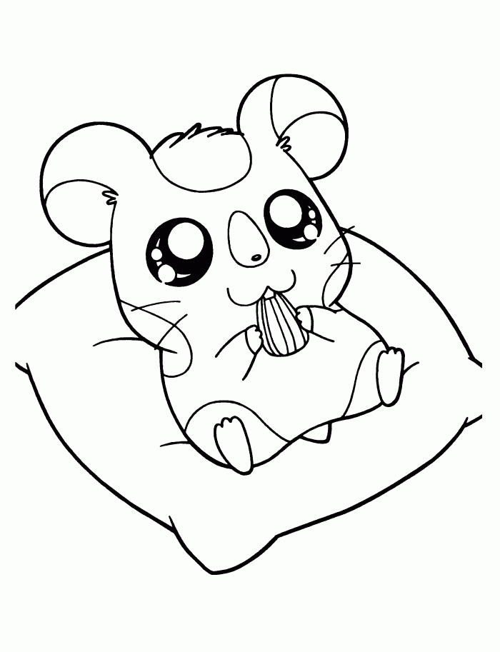 hamtaro hamster coloring pages Coloring4free