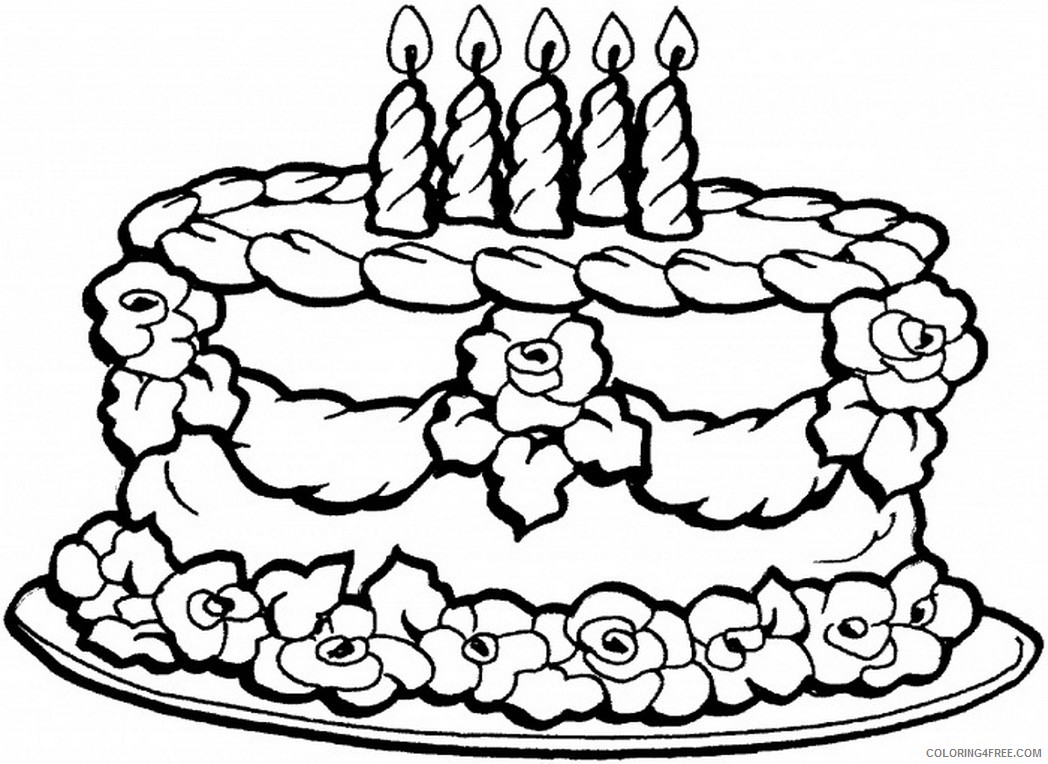 cake coloring pages for girls - photo #7