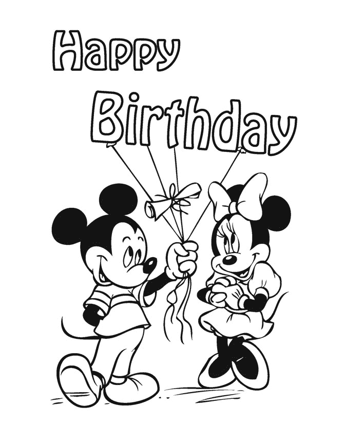 happy birthday coloring pages for girlfriend Coloring4free