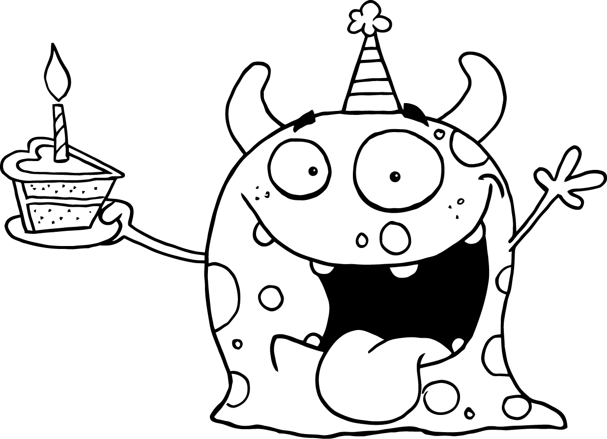 happy birthday coloring pages printable for boys Coloring4free