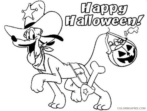 happy halloween coloring pages pluto Coloring4free