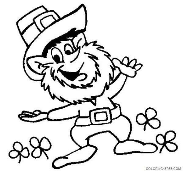 happy st patricks day coloring pages for kids printable Coloring4free