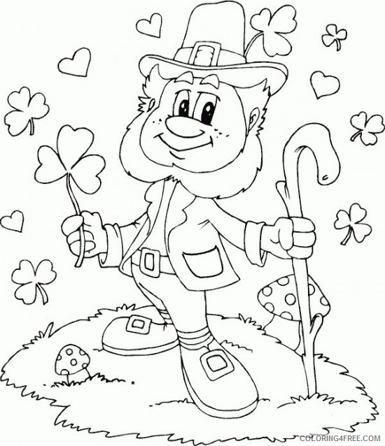 happy st patricks day coloring pages printable free Coloring4free
