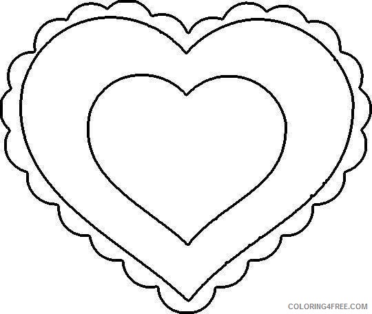 heart coloring pages for valentines day Coloring4free