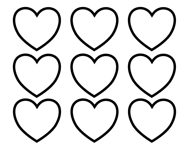 heart coloring pages plenty of hearts Coloring4free