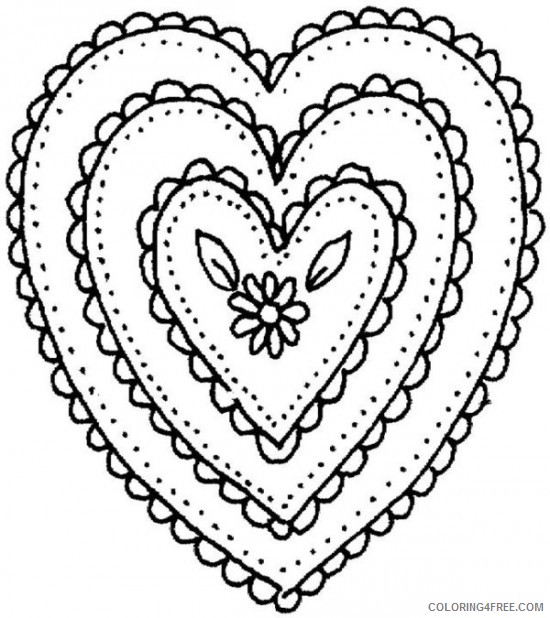 heart mosaic coloring pages Coloring4free
