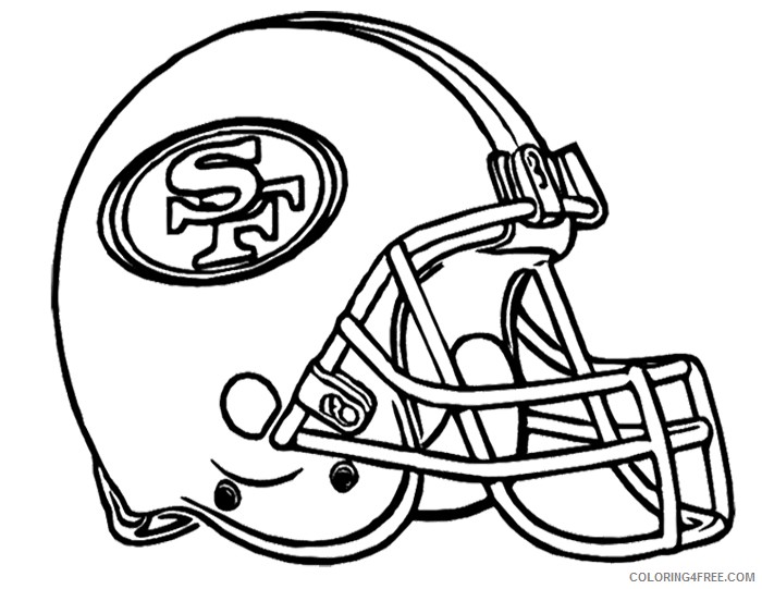 helmet of american football coloring pages Coloring4free