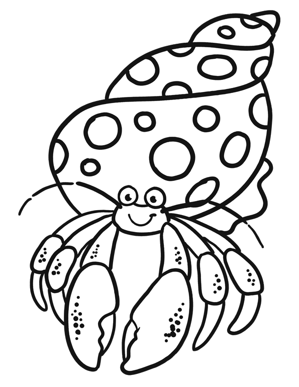 hermit crab coloring pages Coloring4free