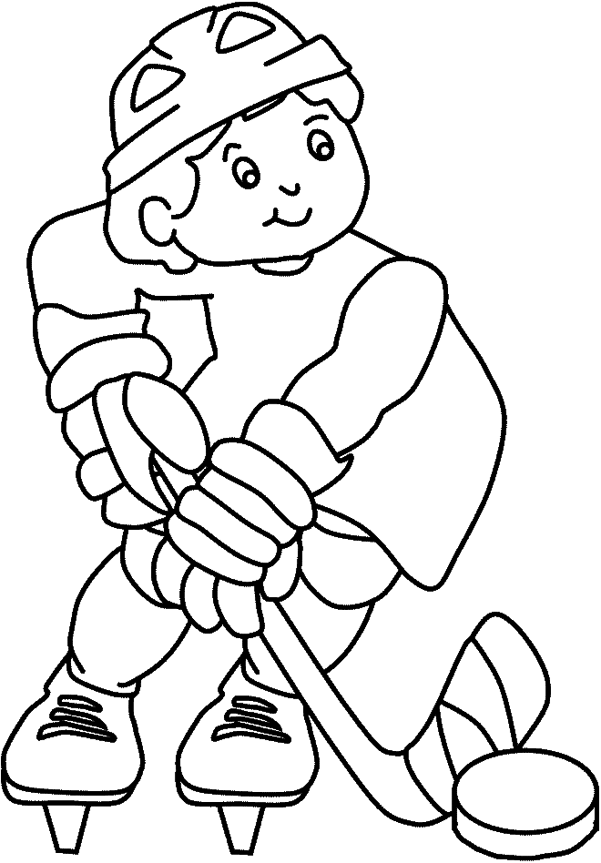 hockey coloring pages for kids Coloring4free