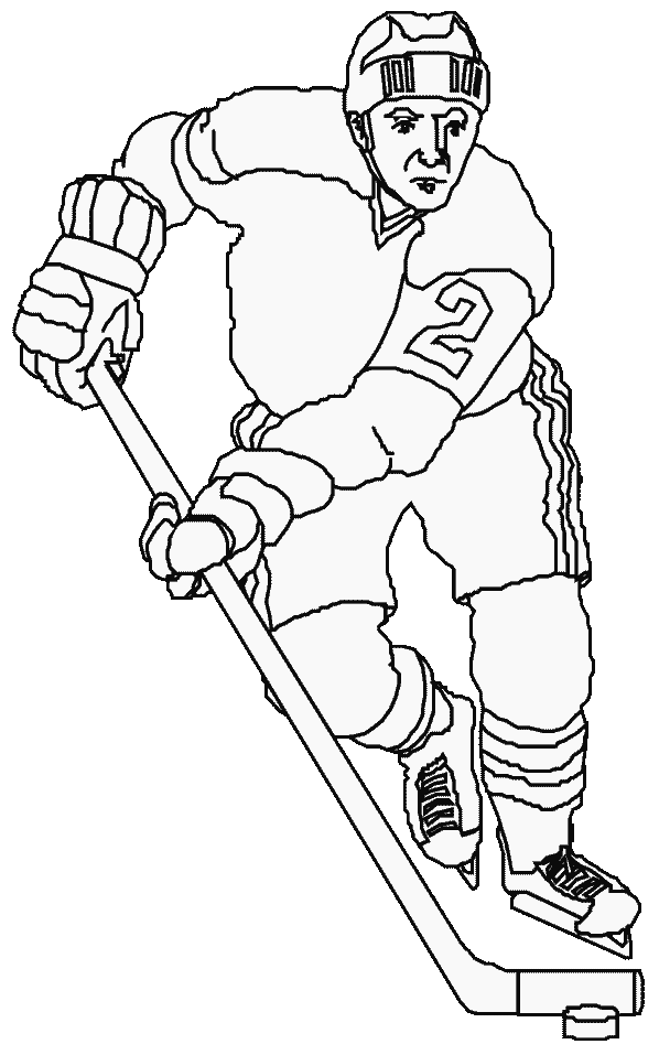 hockey player coloring pages Coloring4free
