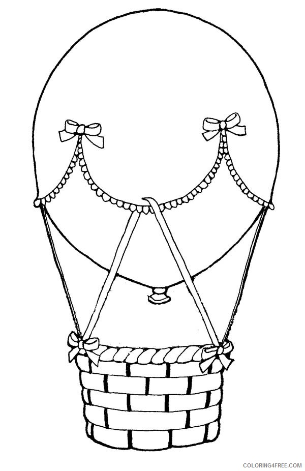 hot air balloon coloring pages free Coloring4free