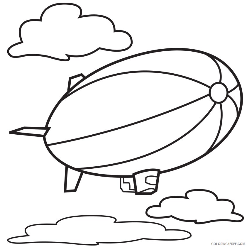 hot air balloon coloring pages free printable Coloring4free