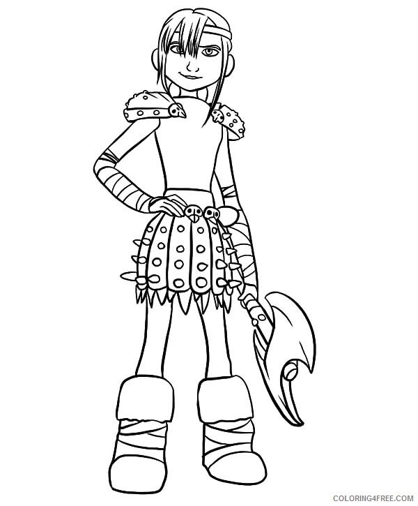 how to train your dragon coloring pages astrid Coloring4free