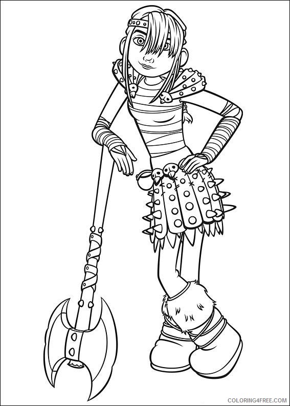 how to train your dragon coloring pages astrid hofferson Coloring4free