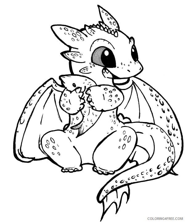 how to train your dragon coloring pages cute toothless Coloring4free