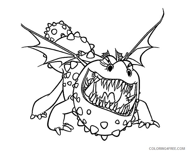 how to train your dragon coloring pages gronckle Coloring4free