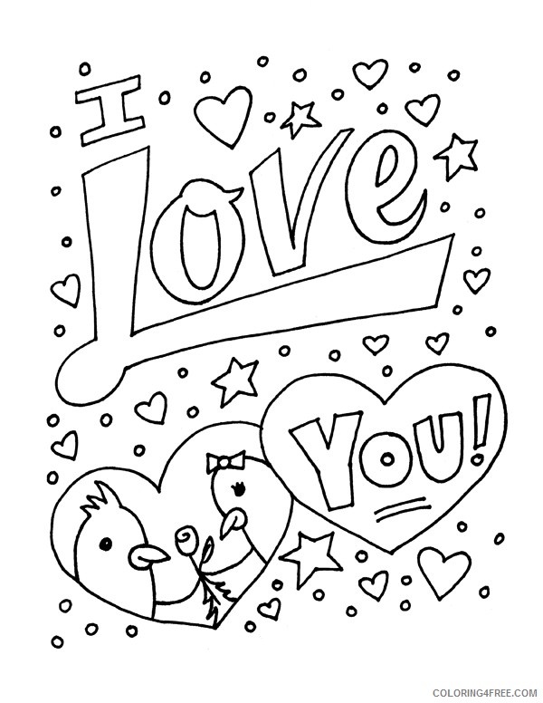 i love you coloring pages with stars Coloring4free