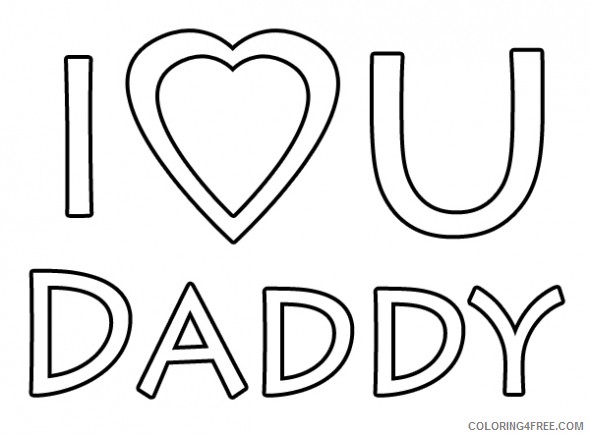 i love you daddy coloring pages Coloring4free