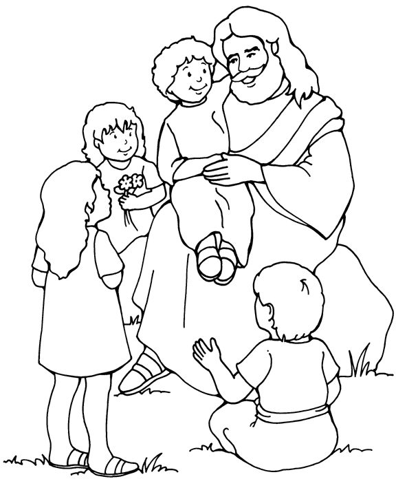 jesus coloring pages for kids Coloring4free