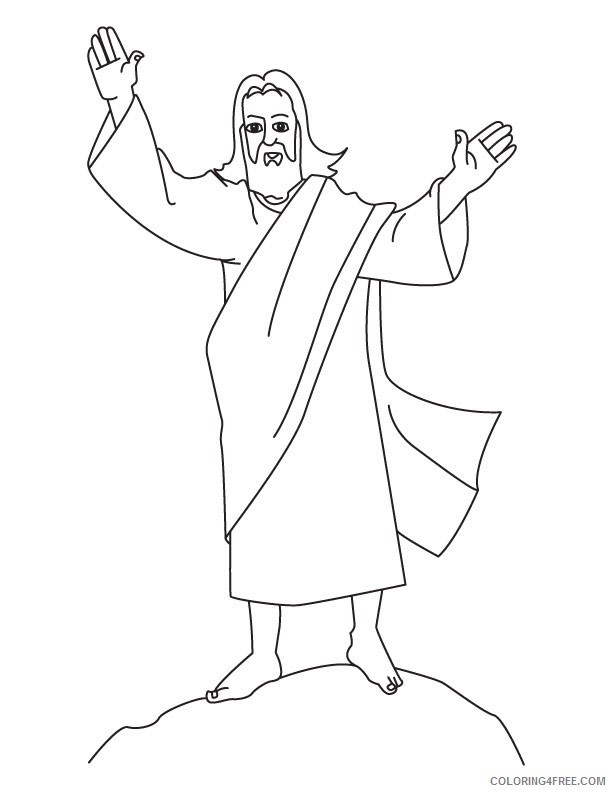 jesus coloring pages for preschooler Coloring4free