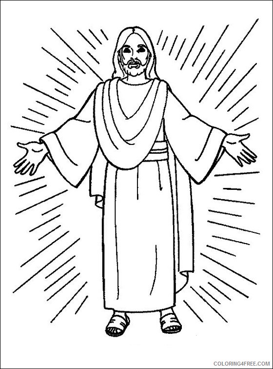 jesus coloring pages printable Coloring4free