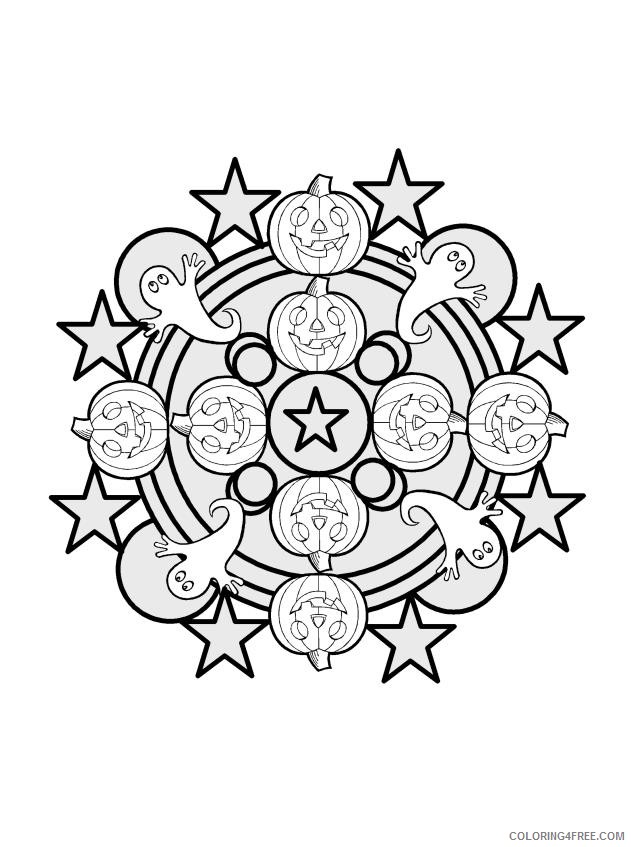 kaleidoscope coloring pages halloween Coloring4free