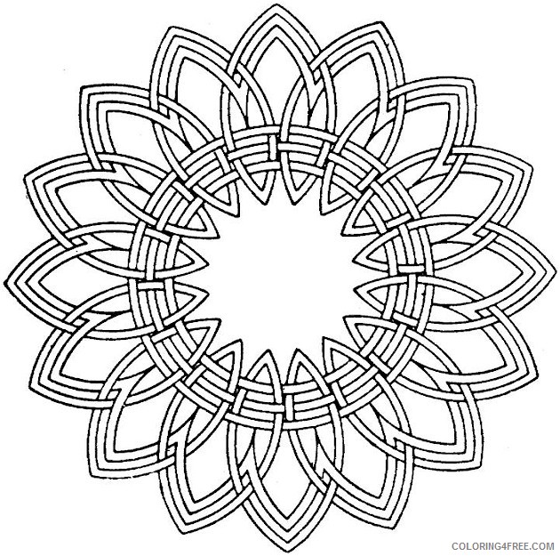 kaleidoscope coloring pages to print Coloring4free