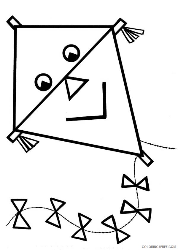 kite coloring pages for kids Coloring4free
