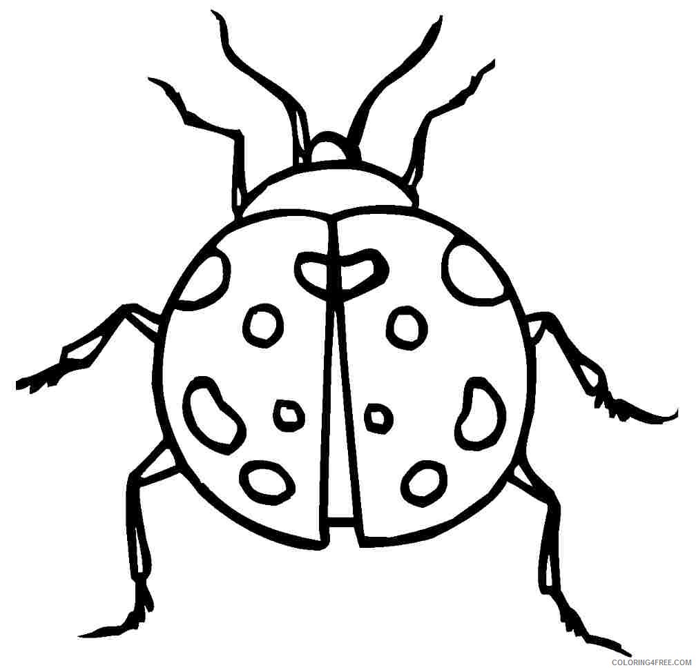 ladybug coloring pages free to print Coloring4free
