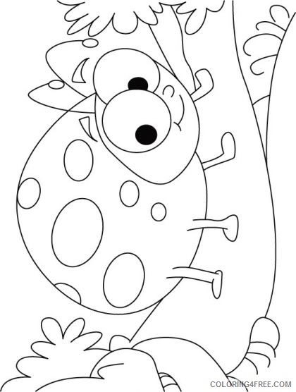 ladybug coloring pages smiling Coloring4free