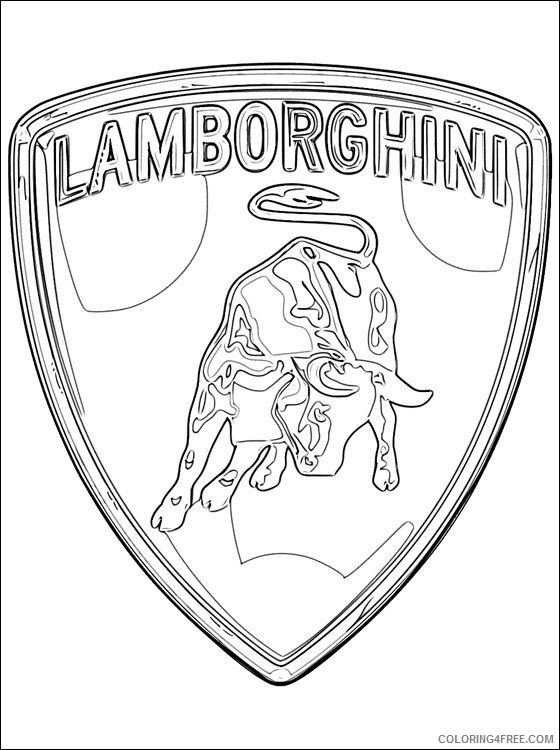 lamborghini coloring pages logo Coloring4free