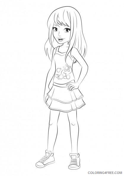 lego friends stephanie coloring pages Coloring4free