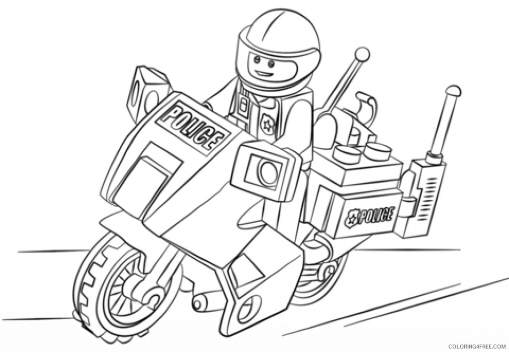 lego police coloring pages Coloring4free