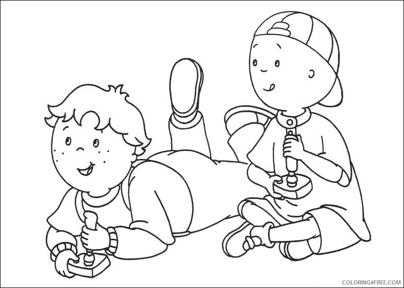 leo and caillou coloring pages Coloring4free