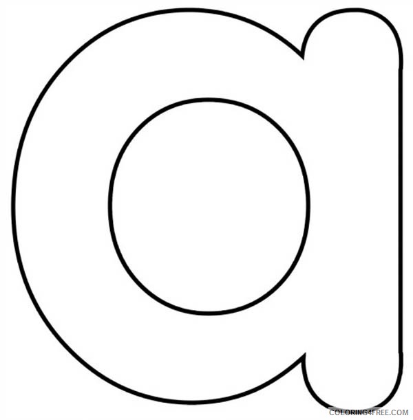 letter a coloring pages lowercase Coloring4free