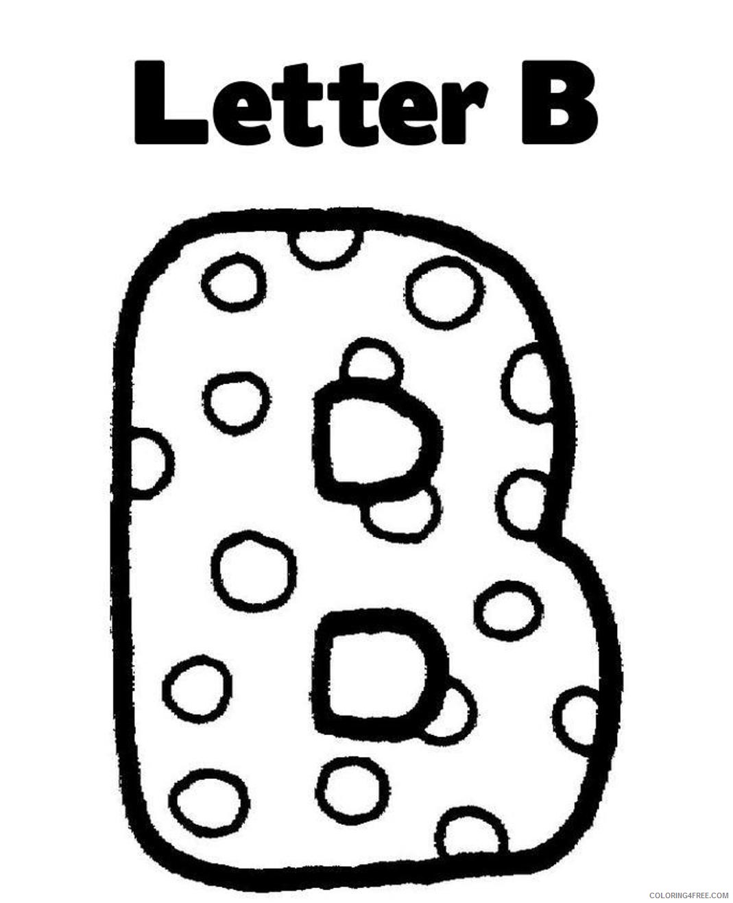 letter coloring pages for preschool Coloring4free