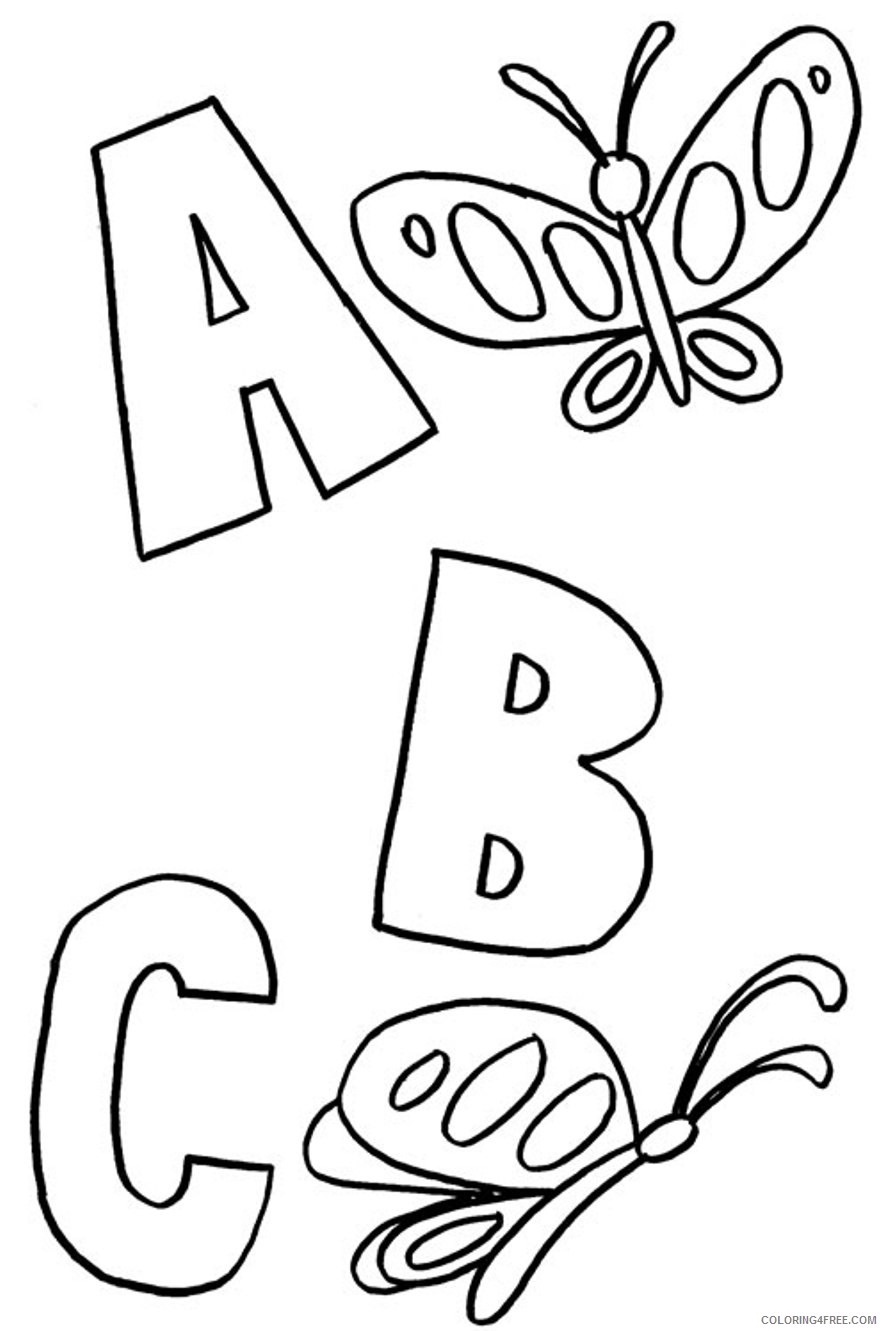 letter coloring pages to print Coloring4free