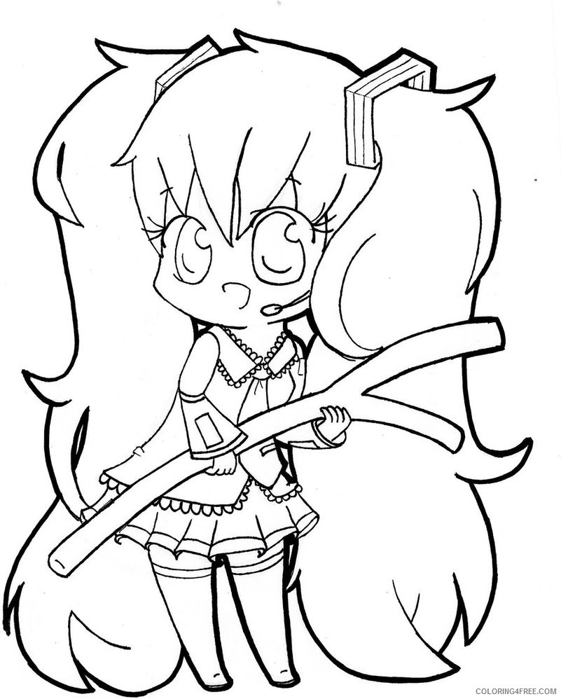 lisa frank coloring pages anime girl Coloring4free