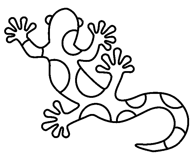 lizard coloring pages gecko Coloring4free