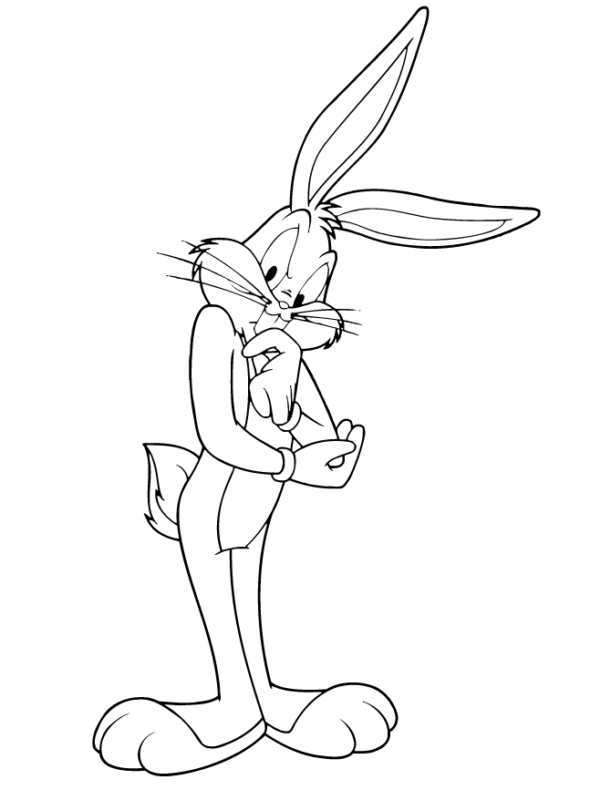 looney tunes bugs bunny coloring pages Coloring4free