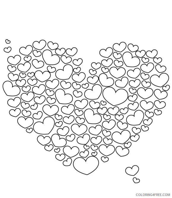 love coloring pages plenty of love hearts Coloring4free