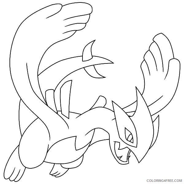 lugia legendary pokemon coloring pages Coloring4free