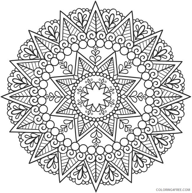 mandala coloring pages for boys Coloring4free