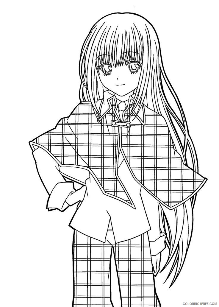 manga girl coloring pages printable Coloring4free