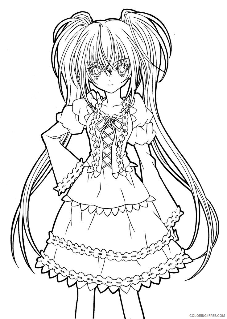 manga girl coloring pages to print Coloring4free