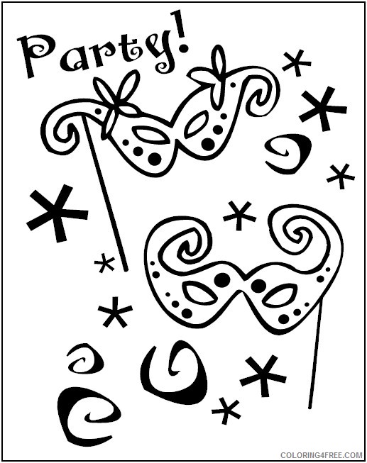 mardi gras coloring pages for kids Coloring4free