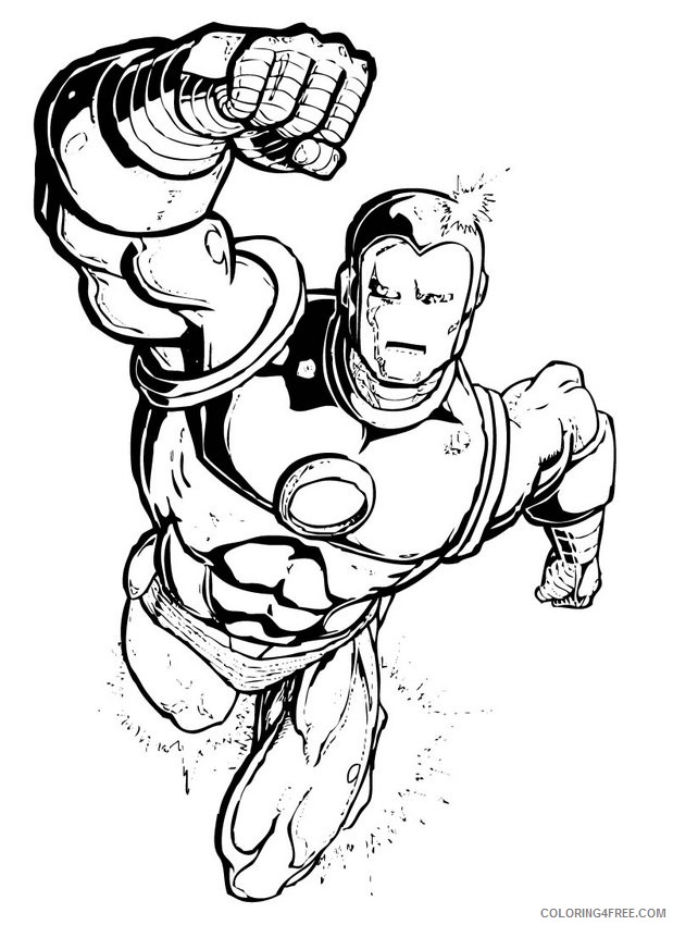 marvel superhero coloring pages iron man Coloring4free
